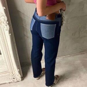 With Harper Lu Contrast Jeans